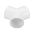 thumbnail image 3 of Unique Bargains 4 Inch 3 Way Duct Splitter Y Connector Air Vent Duct Connector White, 3 of 5