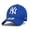 Blue, variant on New York Baseball Cap Hat for Men and Women, Adjustable Pure Cotton, Buckle Up, One Size Fitted All, Black & White Embroidery NY| White Cap