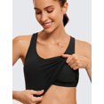 thumbnail image 4 of Remera CRZ YOGA Butterluxe Mujer Cuello en V Espalda Deportiva Negra, 4 of 4