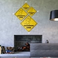 thumbnail image 2 of Groundhog Vintage Crossing Sign Zone Xing | Indoor/Outdoor Plastic | 14" Tall rustic ground hog day puxatawny phil, 2 of 3