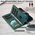 thumbnail image 2 of For Samsung Galaxy S26 FE 5G Wallet Case, 9 Card Slots RFID Blocking Crossbody Leather Cover, Zipper Pocket, Detachable Wrist & Shoulder Strap, Magnetic Shockproof Protective Phone Case for Women, 2 of 11