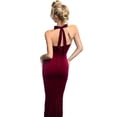 thumbnail image 4 of Women'S Bodycon Midi Dress, Elegant Bustier Summer Bodycon Evening Gown for Night Party Date Wine Red M, 4 of 9