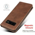thumbnail image 4 of for Samsung Galaxy S10 Wallet Case,Premium PU Leather Flip Folio Case with Card Slot, Stand Holder and Magnetic Closure [TPU Shockproof Interior Protective Case] for Samsung Galaxy S10,Brown, 4 of 12