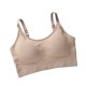 thumbnail image 3 of Guardurnaity Bralette transpirable para mujer, sujetador sin costuras suave y agradable para la piel, sujetador sin costuras Ropa interior Caqui poco profundo, 3 of 6