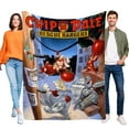 thumbnail image 1 of Chip y Dale al Rescate anti-pilling, suave, ligera, esponjosa y acogedora de lujo para hogar y cocina – Perfecta para niños y adultos, 100 x 150 cm, 1 of 6