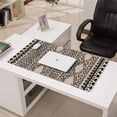 thumbnail image 3 of Long Mouse Pads for Desk,Boho Black and White Ethnic Pattern Desk Mats on Top Of Desks, Desk Mouse Pad Extra Large with 3mm Non-Slip Base and Stitched Edge for Gaming,Office,Work,Home 31.5"x15.7", 3 of 6