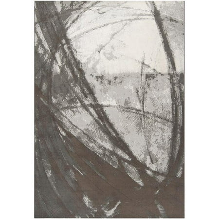 Surya Contempo Gray Swirls Art Work Rug