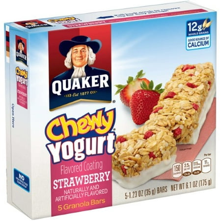 Quaker Â® Chewy Â® Yogurt Strawberry Granola Bars 5-1.23 Oz. Bars
