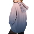 thumbnail image 4 of Likimi Child Toddler Girls Hoodies Gradient Solid Color Hooded Sweatshirt For Girls Long Sleeve Everyday Wear Fashionable Pullover Size 9-10 Years, 4 of 5