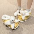 thumbnail image 5 of Women Plush Fruit Slippers Cute Banana Kawaii Fuzzy Indoor Winter Bedroom Shoes, 5 of 6