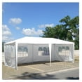 thumbnail image 2 of 10x20' Wedding Party Canopy Tent Outdoor Gazebo with 6 Removable Sidewalls White, 2 of 9