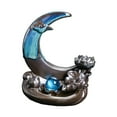 thumbnail image 4 of deevoka Moon Backflow Burner Art Crafts Figurine for Office Living Room Desk, 4 of 9
