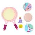 thumbnail image 2 of DEBGFS Children'S Badminton Racket Kindergarten Sports Outdoor Wholesale Tennis Racket Set 3-12 Years Old Parent-Child Toy Racket,Pink, 2 of 5