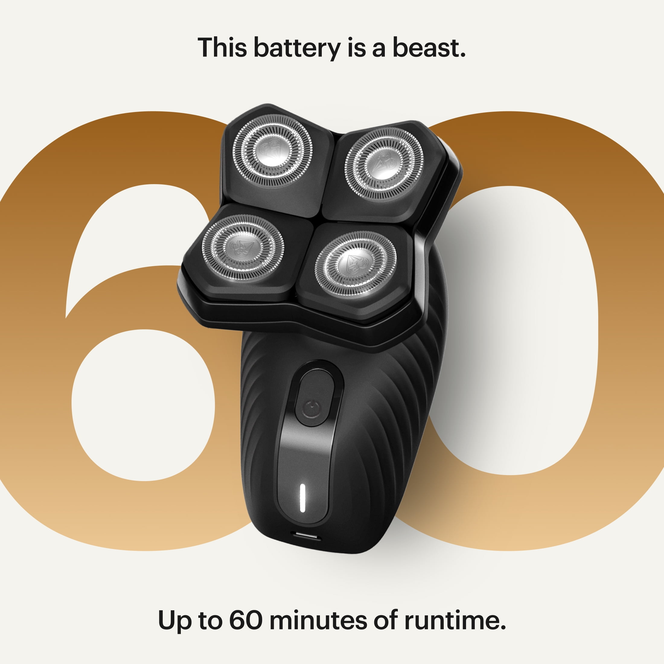 The Dome Shaver Plus Precision Pack MANSCAPED , Rasoir électrique pour la tête, Tondeuse Wet/Dry pour le crâne avec Power Shave Gel MANSCAPED RASOIR POUR TETE