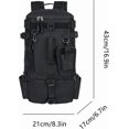 thumbnail image 4 of Fishing Backpack with Rod Holder, Waterproof Fishing Bag with Bait Compartment for Camping, Hiking, Kayak, Black, 4 of 5
