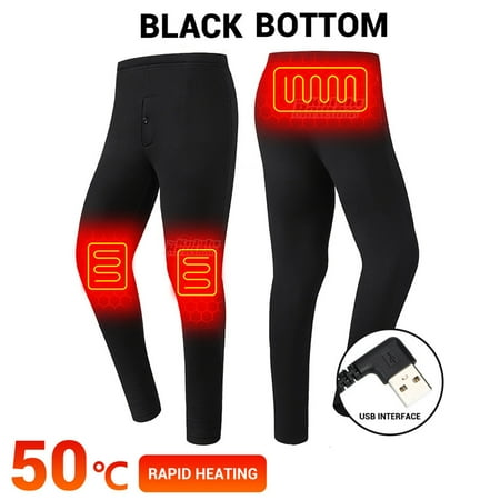 

Ploreser Men s Women Heated Thermal Underwear Set USB Electric Thermal Underwear Warm Base Layer Top & Pants (10000mAH Power Supply Optional) For Christmas Gifts