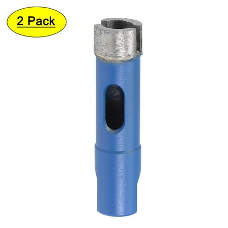 

Uxcell 14mm Dry or Wet Drilling M10 Thread Sintered Diamond Core Drill Bits 2 Pack