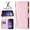 Pink, variant on Samsung Leather Case Card Holder for Samsung Galaxy S22 Ultra wallet Case Cover - Black