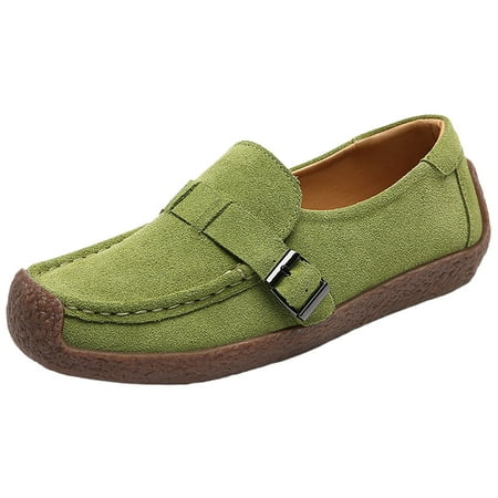 

Women s Shoes New Business Daily Leisure British Gentlemen Cow Suede Loafer Women Single Shoes