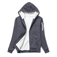 thumbnail image 7 of Luvrsol Hoodiess for Women Plus Size Zip Front Sweatshirt Jacket with Fleece Drawstring Pockets Winder Outerwear L-5XL, 7 of 7