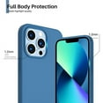 thumbnail image 2 of Entronix Silicone Soft Case Designed for iPhone 14 Pro Max Shockproof Durable Slim Fit, Aqua, 2 of 6