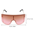 thumbnail image 2 of HEANUJJ Windproof Whamvox Ladies Pink Oversized Sunglasses UV Protection Fashion Design Outdoor Eyewear, 2 of 8