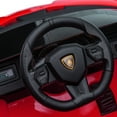thumbnail image 5 of SESSLIFE 12v Battery Powered Electric Car for Kids, Lamborghini Sian Ride On Car with Remote Control, Double Doors, Suspension, Music, Led Lights, Red, TE1929, 5 of 10