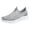 Grey, variant on Women's Men's Mesh Walking Shoes Memory Foam Slip on Casual Sneakers Wide Width Breathable Workout Sports Shoe Grey Size 9