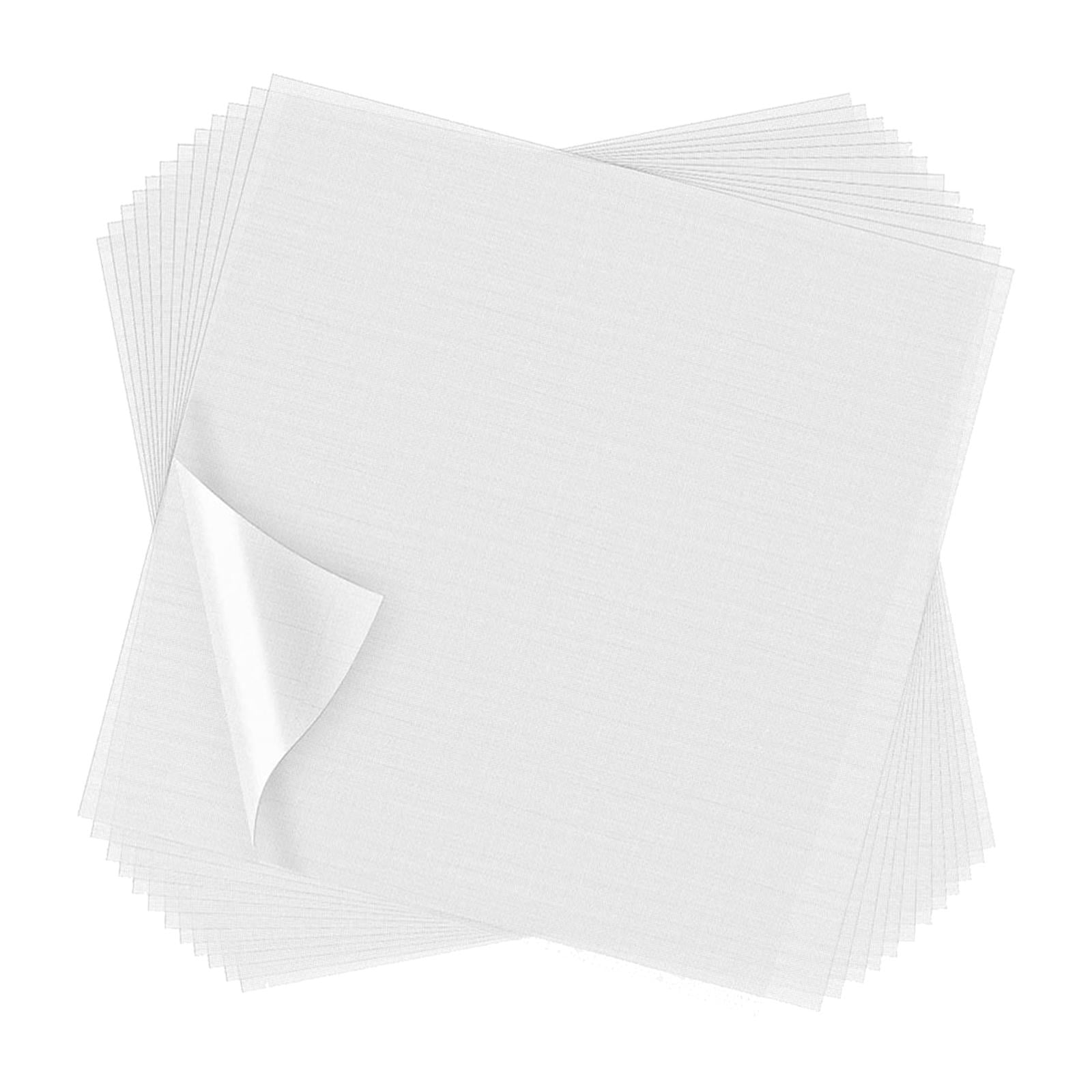 Yunhgft 100 Sheets Embroidery Stabilizer Precut Transparent Stabilizer Embroidery Topper 10 x 10 Inch