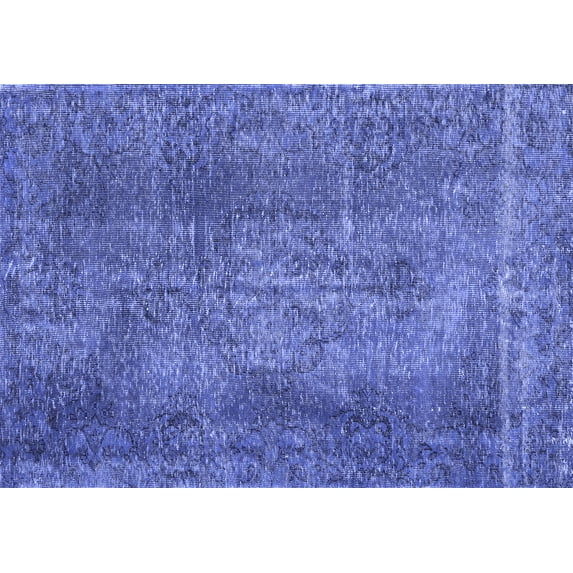 Ahgly Company Indoor Rectangle Persian Blue Traditional Area Rugs, 5' x 7'