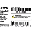 thumbnail image 5 of PPE Heavy Duty Cast Aluminum Oil Pan Ford 6.7L 2011-2017 - Black, 5 of 6