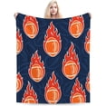 thumbnail image 5 of Football Blanket Football Rugby Blanket Sports Gifts for Men men Fleece Fuzzy Soft Flannel Bedding Rugby Plush Warm Bedding Stuffed for Users Adults 50 x 60 Inch, 5 of 8