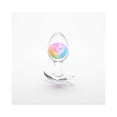 thumbnail image 1 of NS Novelties Cosmic Glams Silicone Glass Anal Plug, Medium, Rainbow, 1 of 5