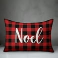 thumbnail image 2 of Creative Products Noel in Buffalo Check Plaid 14x20 Spun Poly Pillow, 2 of 2
