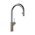 thumbnail image 1 of Urbena Pull-Down Dual-Spray Kitchen Faucet - Chrome/Truffle, 1 of 5