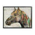 thumbnail image 2 of Stupell Industries Farm Horse Animal Portrait Varied Script Words Collage Graphic Art Gray Framed Art Print Wall Art, Design by Traci Anderson, 2 of 5