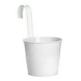 thumbnail image 2 of Neinkie Hanging Iron Bucket Planter for Railing Fence Balcony Garden Home Decoration with Hooks, 2 of 6