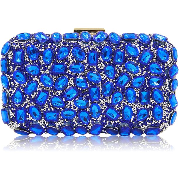 Milisente Women Diamond Clutch Purse Shinning Gemstone Crystal Evening