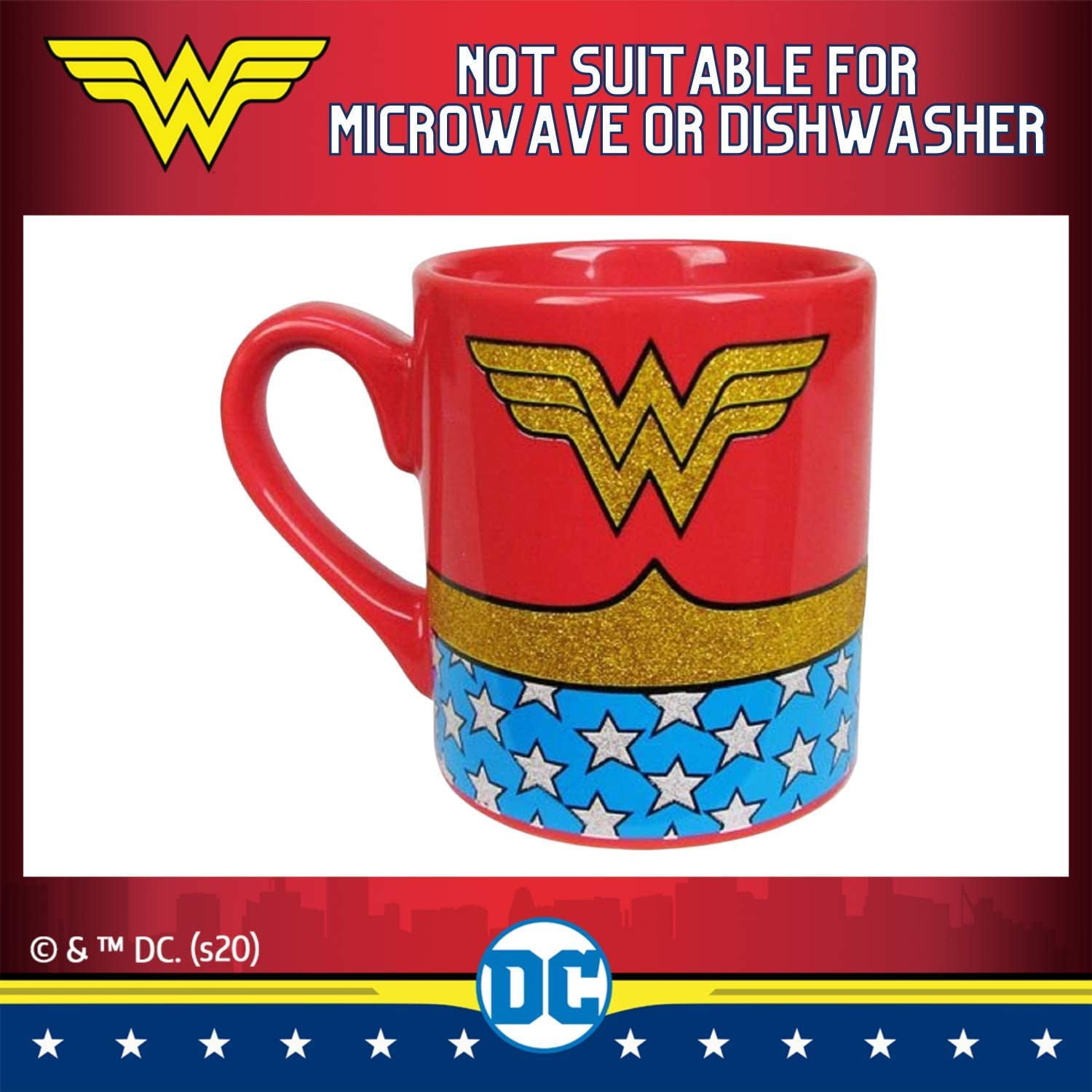 Mug Wonder Woman WW88 Doré - Grande capacité 500ml