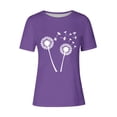 thumbnail image 4 of Kaemgyyd T-Shirt Grande Taille pour Femmes, Mignon, à Imprimé Graphique, Col Rond, Doux, Léger, Manches Courtes, 4 of 4