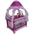 thumbnail image 1 of Cuna de Viaje AEIOU  ARGENTINA 2 niveles Toldo Mosquitero Morado con velo alto, 1 of 4