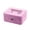 Pink, variant on SDFGTstore Stainless Steel Portable Safe Cash Box Money Piggy Bank Coin Storage Code Lock Safe Boxes for Money Jewelry