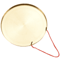 thumbnail image 3 of 2pcs 22cm Hand Gong Brass Copper Chapel Opera Percussion with Round Play Hammer, 3 of 8
