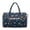 Cartoon Dinosaur Print, variant on Zebra Print Large Quilted Duffle Bag for Women, Weekender Travel Bag Carry On Bag with Zipper Pockets, Cute Gym Dance Overnight Tote Bag