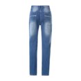 thumbnail image 4 of Men’s Straight Fit Jeans with Contrast Stitching Classic Five Pocket Design Durable Denim Pants for Everyday Wear, 4 of 6
