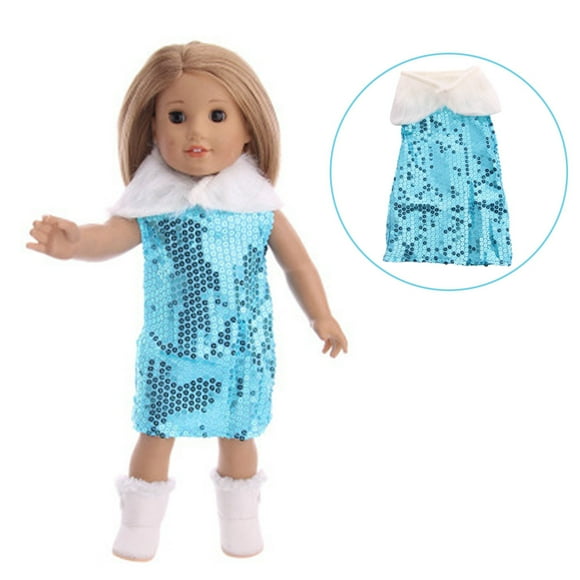 SIfdSeng Toddler Boy Toys Shawl + Skirt Set Suit For18 Inch Our Generation for American Doll Christmas Themed Toys for Girls Toddler Girl Toys