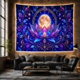 thumbnail image 6 of Floral Garden Ornate with Lotus Flower Petal Like, Mystical Fantasy for Space Lovers, Galaxy Room Decor, Mother'S Day Gift, Tapestry Wall Hanging for Bedroom and Dorm, 6 of 7
