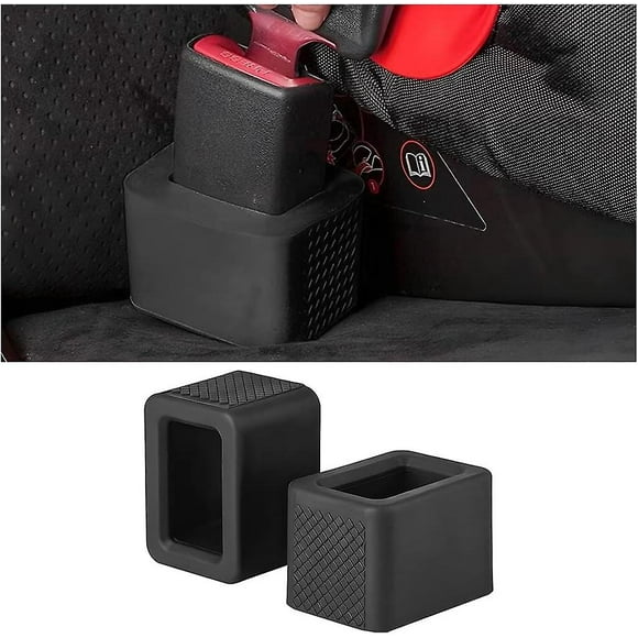 2pcs Car Seat Belt Buckle Holder, Car Seatbelt Buckle Guard, Silicone Seat Belt Buckle Booster For Kids Car Seatbelt Holder