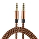 thumbnail image 1 of Auxiliar Cable 3,5mm Macho a Macho Nylon Trenzado 3 Pies Auxiliar Cable Naranja Oro para Auriculares, Inteligentes Teléfonos, Casa/Coche Estéreo, Altavoces, Computadoras Unique Bargains cables jack estéreo, 1 of 6