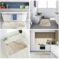thumbnail image 4 of Alfombra de baño Espesar Alfombras de baño antideslizantes Shaggy con microfibra suave absorbente de agua para baño Ducha Bañera Dormitorio Sincero  Hogar, 4 of 5